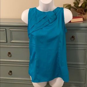 Banana Republic-  teal blue sleeveless blouse